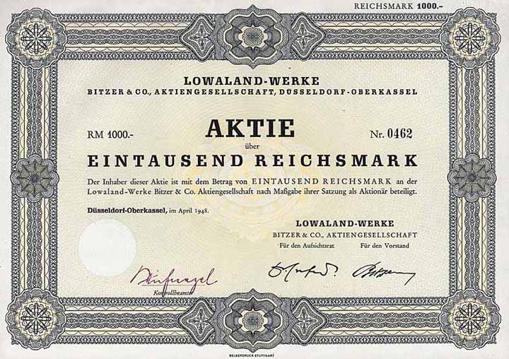 Lowaland-Werke Bitzer & Co. AG