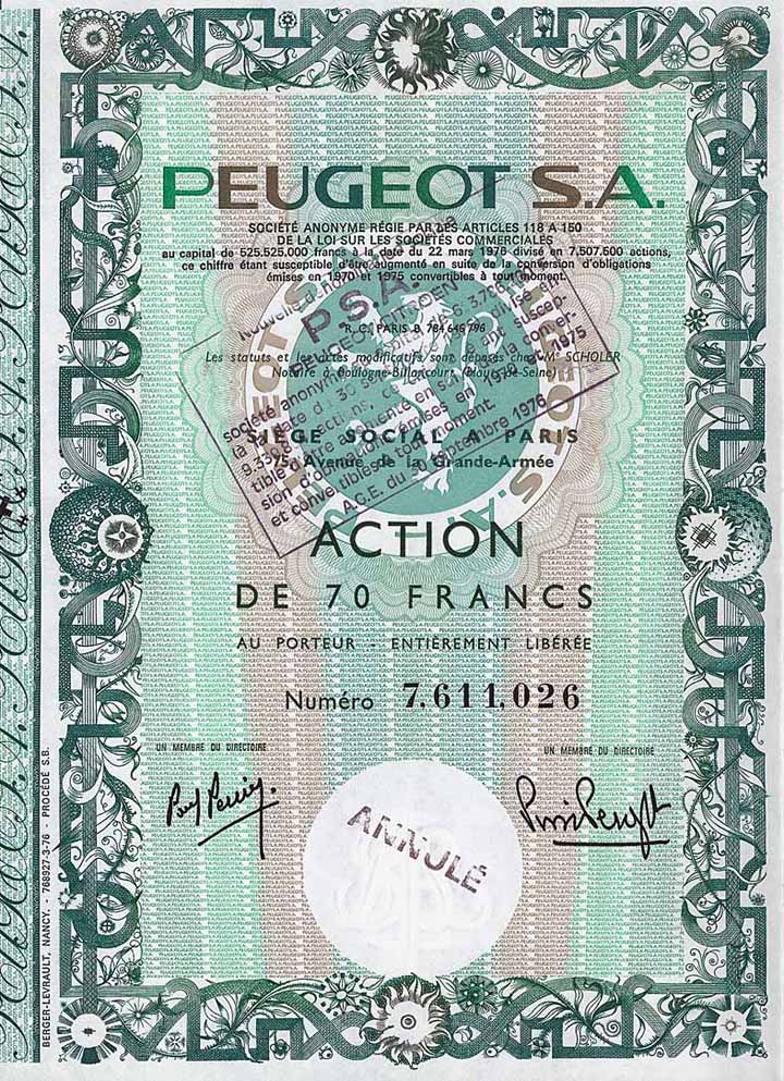 PEUGEOT S.A.