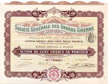 Soc. Gen. des Grands Cinemas S.A.
