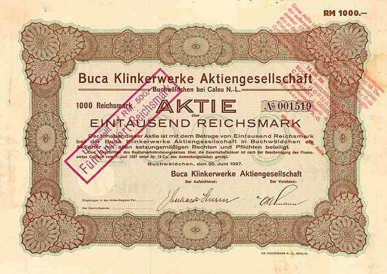 Buca Klinkerwerke AG