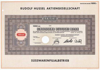 Rudolf Hussel AG Süsswarenfilialbetrieb
