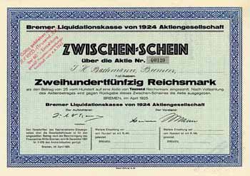 Bremer Liquidationskasse von 1924 AG