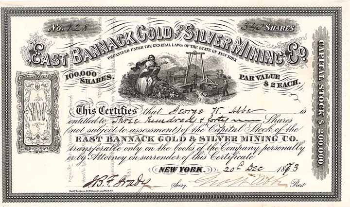 East Bannack Gold and Silver Mining Co.