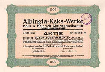 Albingia-Keks-Werke Bolle & Heinrich AG