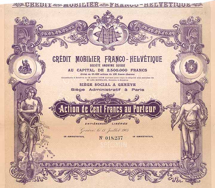 Crédit Mobilier Franco-Helvétique S.A. Suisse