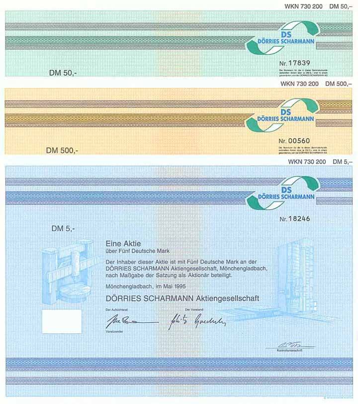 Dörries Scharmann AG (3 Stücke)