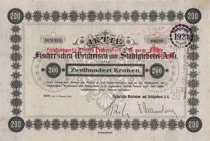 Fischer’sche Weicheisen- und Stahlgießerei AG