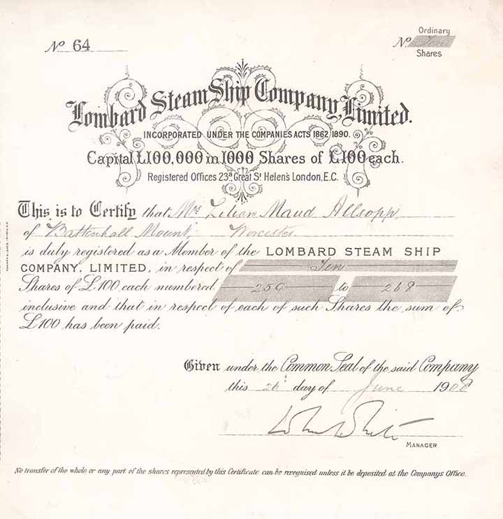 Lombard Steam Ship Co.