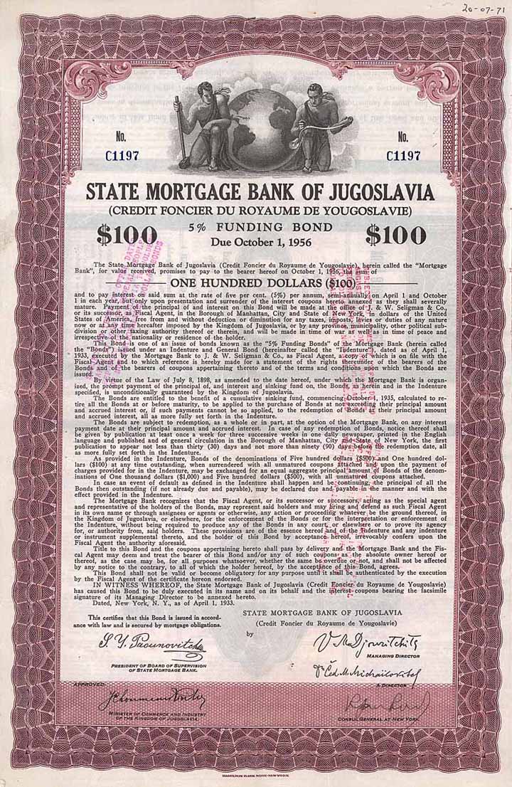 State Mortgage Bank of Jugoslavia