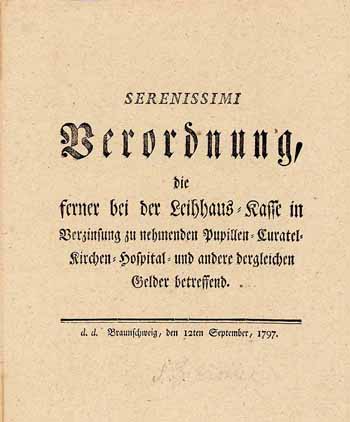 Carl Wilhelm Ferdinand, Herzog zu Braunschweig-Lüneburg etc.