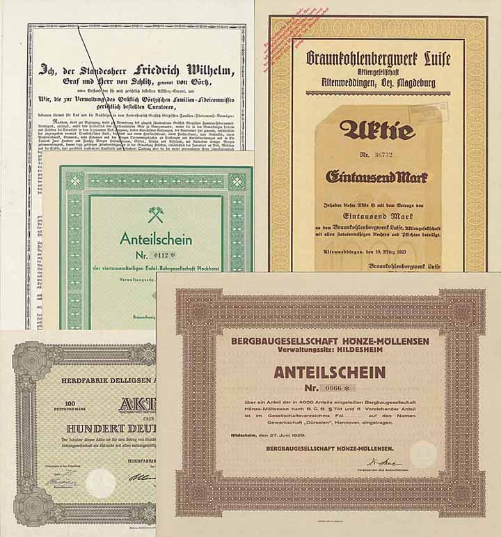 Deutschland - Konvolut (9 Stücke)