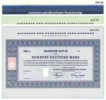 Aachener und Münchener Versicherung AG (4 Stücke)