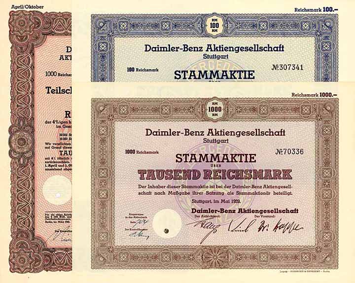 Daimler-Benz AG (5 Stücke)