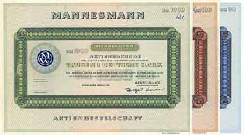 Mannesmann AG - Konvolut (3 Stücke)