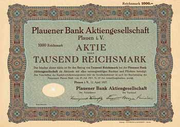 Plauener Bank AG