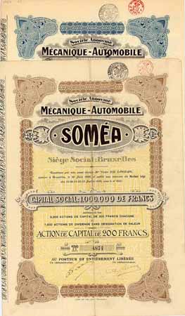 S.A. Mécanique-Automobile SOMEA (2 Stücke)