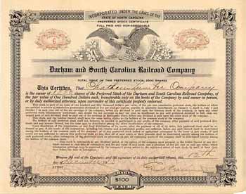 Durham & South Carolina Railroad