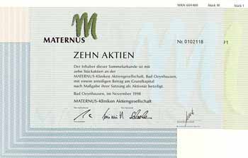 MATERNUS-Kliniken AG (2 Stücke)