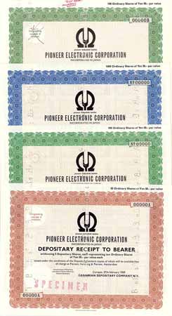 Pioneer Electronic Corp. (4 Stücke)