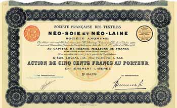 Soc. Francaise des Textiles Néo-Soie et Né-Laine S.A.