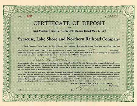 Syracuse, Lake Shore & Northern Railroad