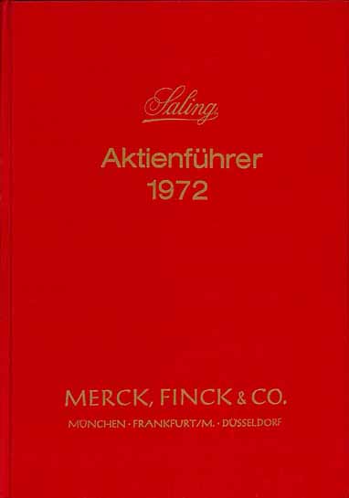 Saling Aktienführer 1972