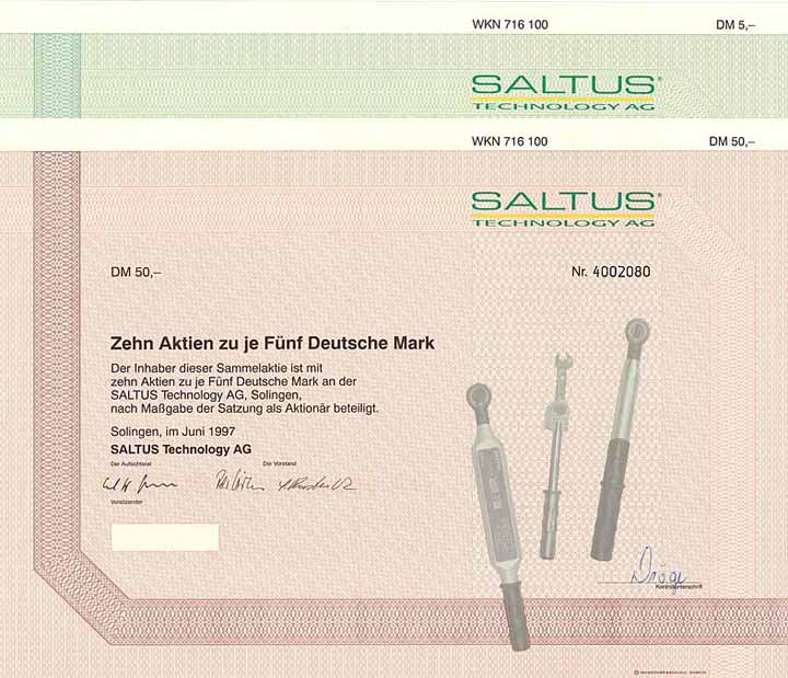 SALTUS Technology AG (2 Stücke)