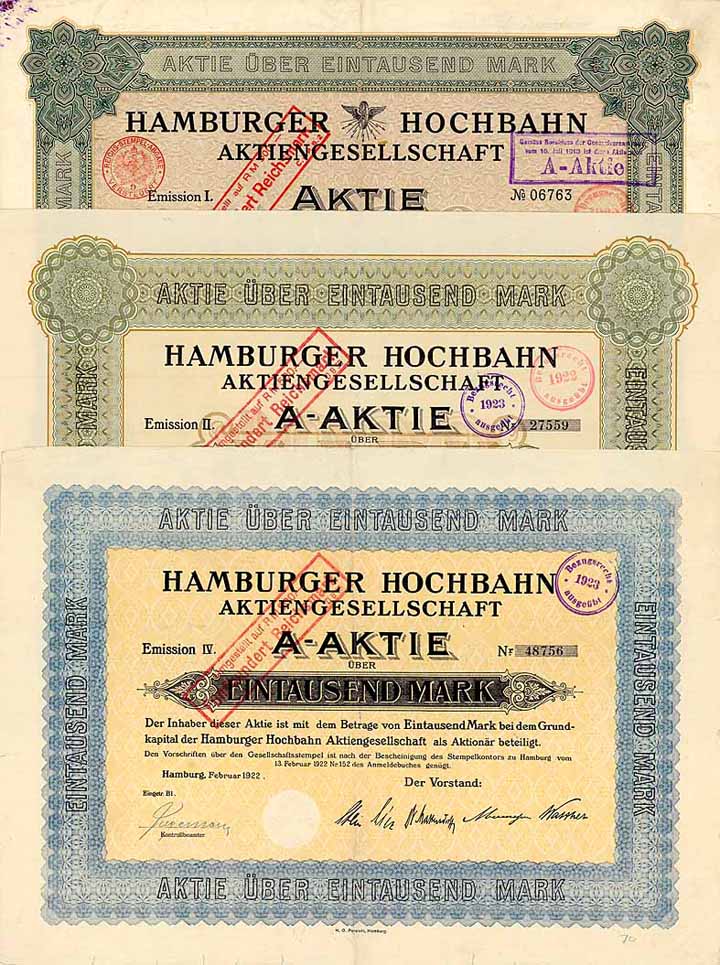 Hamburger Hochbahn AG (5 Stücke)
