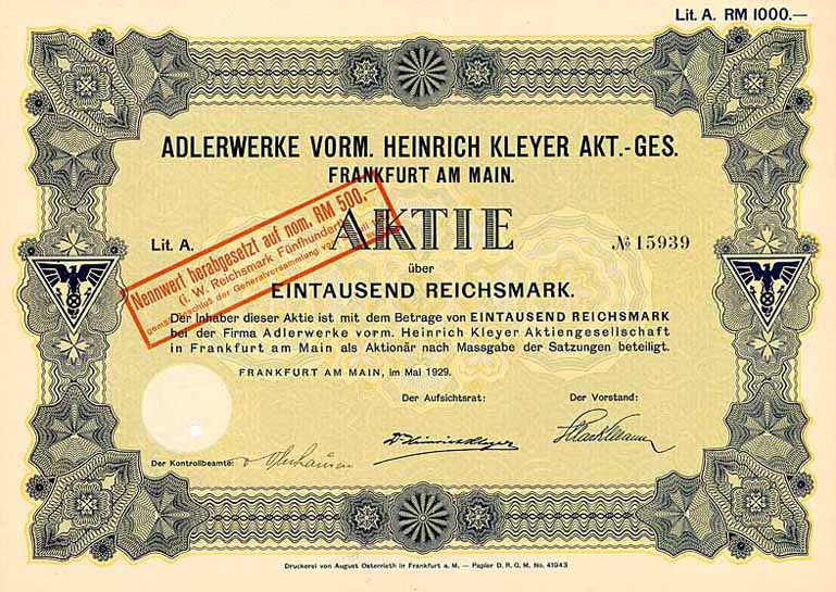 Adlerwerke vorm. Heinrich Kleyer AG
