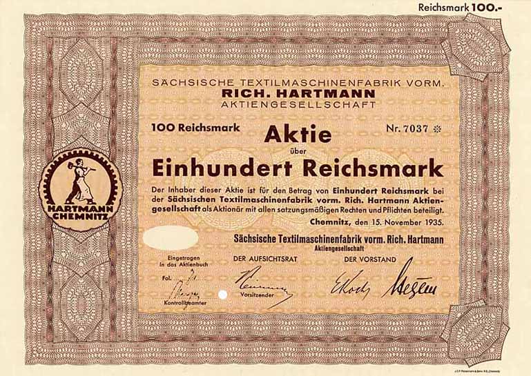 Sächsische Textilmaschinenfabrik vorm. Rich. Hartmann AG