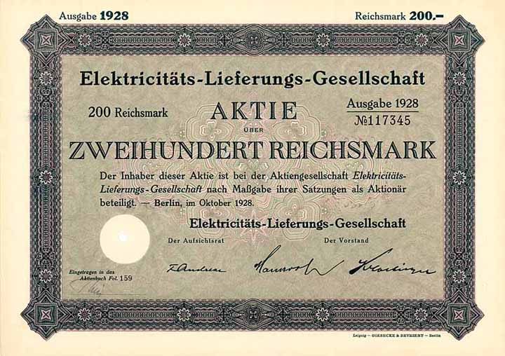 Elektricitäts-Lieferungs-Gesellschaft