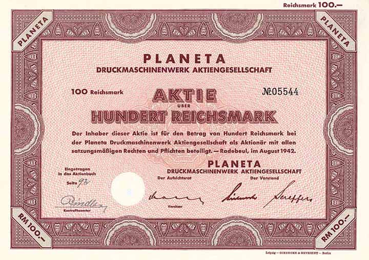 Planeta Druckmaschinenwerk AG