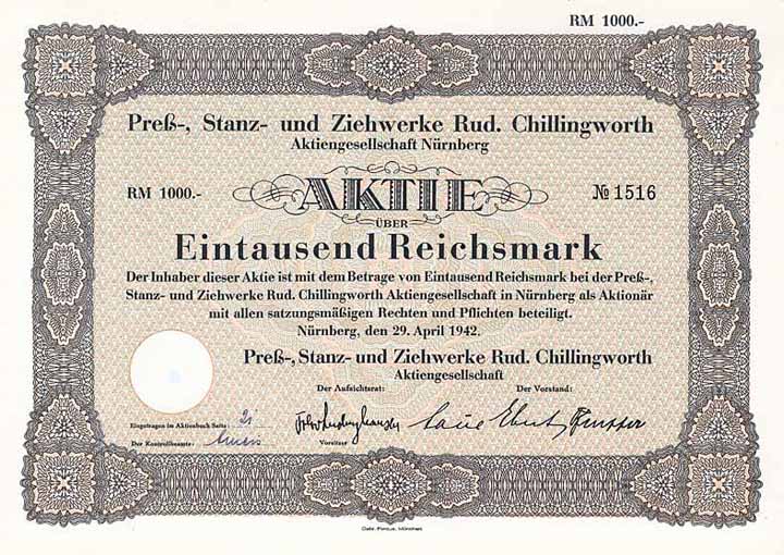 Preß-, Stanz- und Ziehwerke Rud. Chillingworth AG