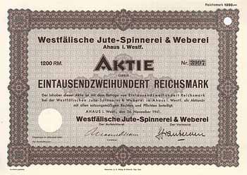 Westfälische Jute-Spinnerei & Weberei