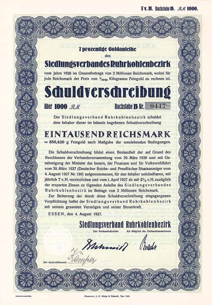 Siedlungsverband Ruhrkohlenbezirk