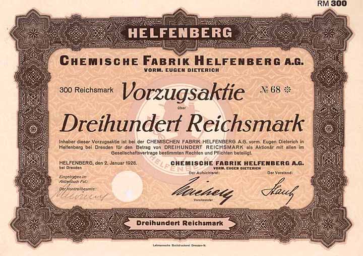 Chemische Fabrik Helfenberg AG vorm. Eugen Dieterich