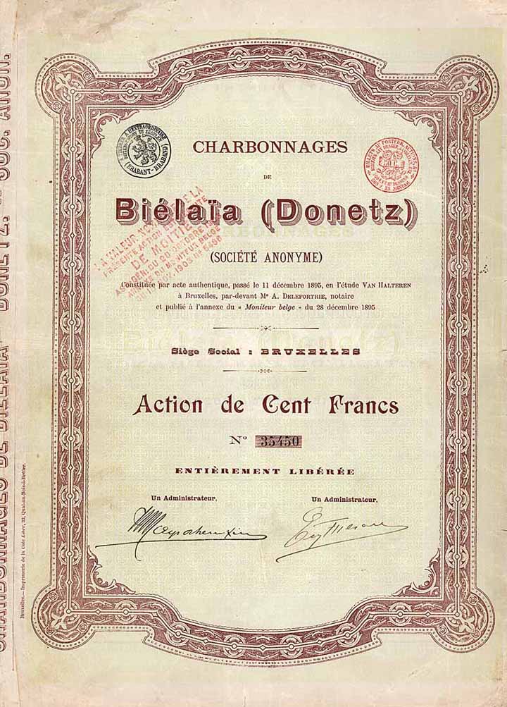 Charbonnages de Biélaia (Donetz)