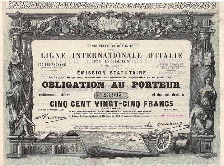 Ligne Internationale d'Italie par le Simplon S.A.