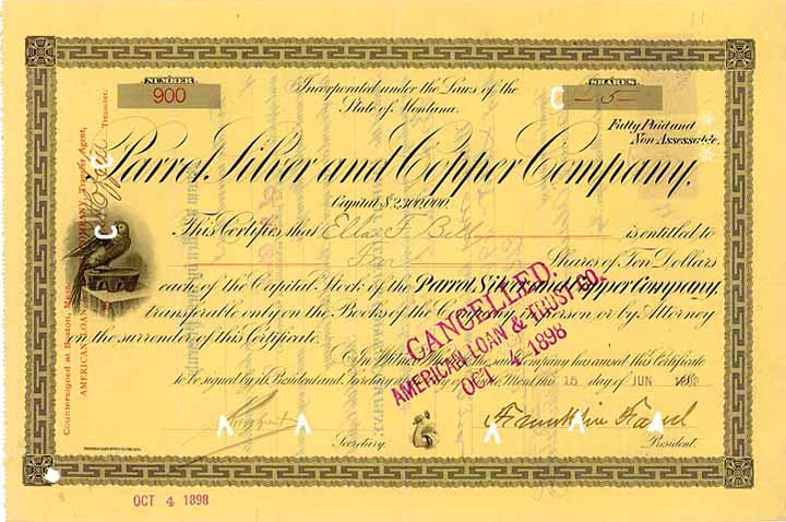 Parrot Silver and Copper Co.