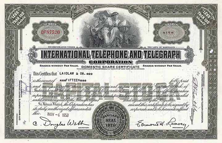 International Telephone and Telegraph Corp.