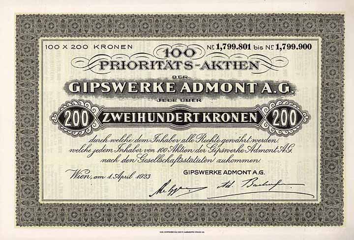 Gipswerke Admont A.G.