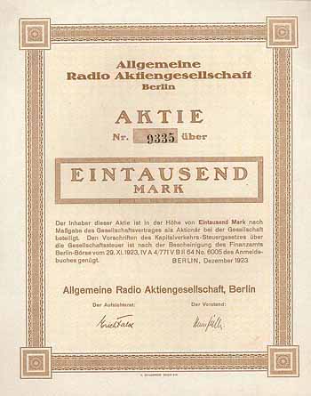 Allgemeine Radio AG