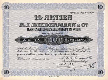 M. L. Biedermann & Co. Bankaktiengesellschaft