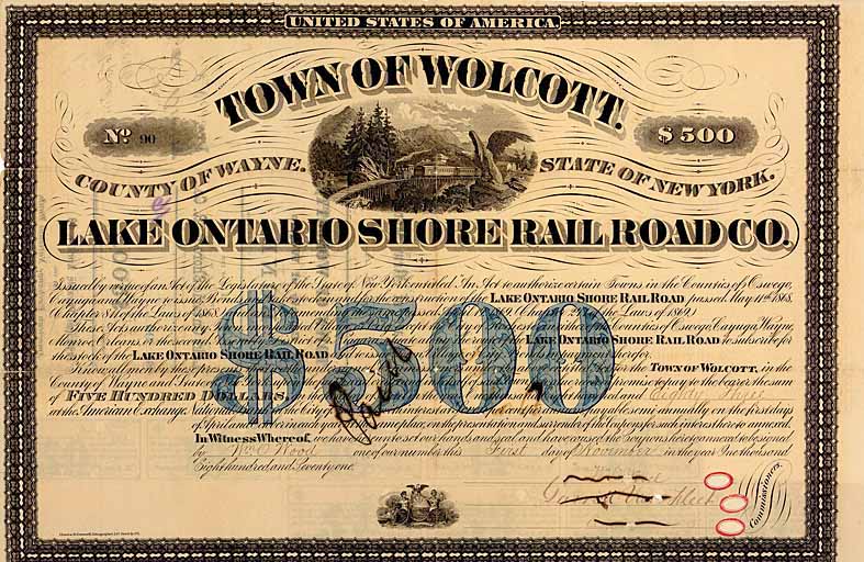 Town of Wolcott (Lake Ontario Shore Railroad)