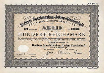 Berliner Maschinenbau-AG vormals L. Schwartzkopff