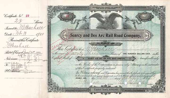 Searcy and Des Arc Rail Road