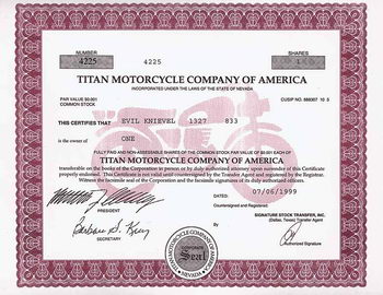 TITAN Motorcycle Company of America
