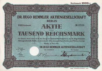 Dr. Hugo Remmler AG