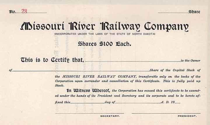 Missouri River Railway