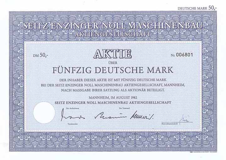 Seitz Enzinger Noll Maschinenbau AG